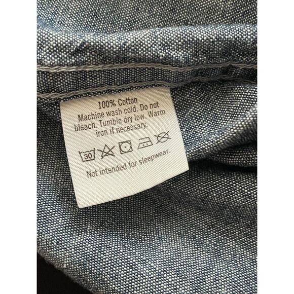 ~ Janie and Jack 6 Kids Cotton Chambray Shirt Long Sleeve Blue Button Up Boys ~ - Picture 9 of 9